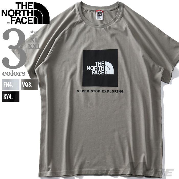 【WEB限定価格】大きいサイズ メンズ THE NORTH FACE ザ ノース フェイス プリント 半袖 Tシャツ RAG RED BOX TEE USA直輸入 nf0a3bqo