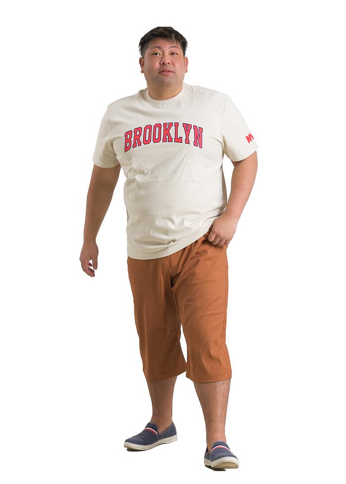 【WEB限定価格】大きいサイズ メンズ NYC ヘビーウェイト プリント 半袖 Tシャツ BROOKLYN nyc-t210287