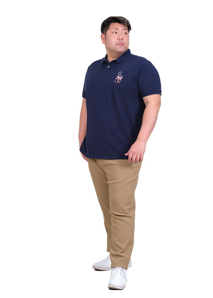 【WEB限定価格】大きいサイズ メンズ SAFARI ROOKIE 接触冷感 ストレッチ ノータック パンツ 17342