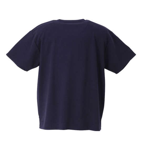 大きいサイズ メンズ Free gate 汗じみ軽減 リップル ポケット ボーダー 半袖 Tシャツ ネイビー 1258-1221-1 3L 4L 5L 6L 8L