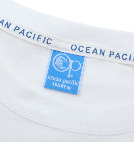 大きいサイズ メンズ OCEAN PACIFIC プリント 半袖 Tシャツ ホワイト 1278-1570-1 3L 4L 5L 6L 8L