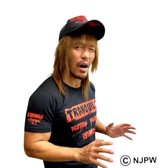 大きいサイズ メンズ 新日本プロレス 内藤哲也「SUPEREMOS JUNTOS」 半袖 Tシャツ ブラック 1278-1591-1 3L 4L 5L 6L 8L