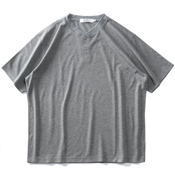 【WEB限定価格】大きいサイズ メンズ DANIEL DODD 半袖 ヘンリーネック Tシャツ + ショーツ 上下セット azts-210201