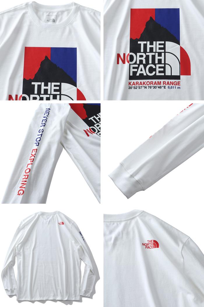 【WEB限定価格】大きいサイズ メンズ THE NORTH FACE ザ ノース フェイス プリント ロング Tシャツ K2RM LS TEE USA直輸入 nf0a55uk