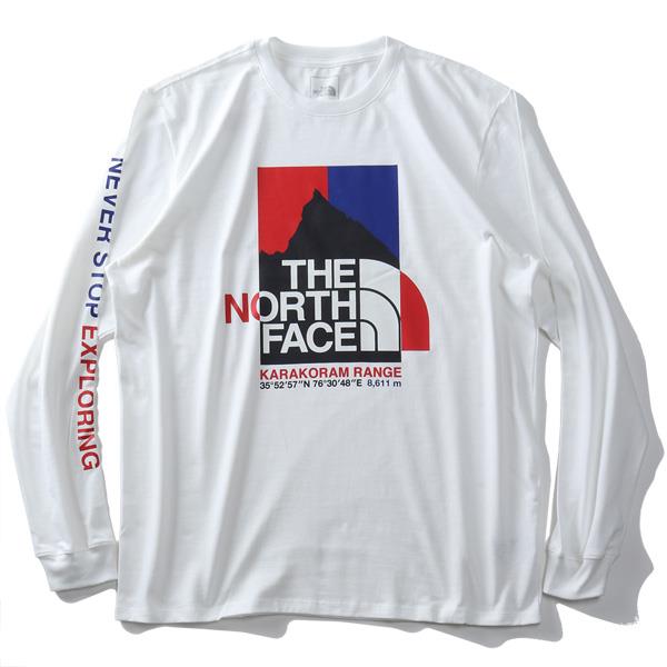 【WEB限定価格】大きいサイズ メンズ THE NORTH FACE ザ ノース フェイス プリント ロング Tシャツ K2RM LS TEE USA直輸入 nf0a55uk