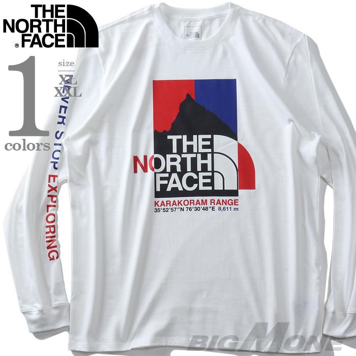 【WEB限定価格】大きいサイズ メンズ THE NORTH FACE ザ ノース フェイス プリント ロング Tシャツ K2RM LS TEE USA直輸入 nf0a55uk