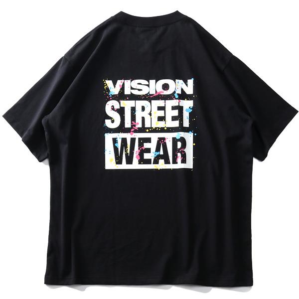 大きいサイズ メンズ VISION STREET WEAR スプラッシュロゴ 半袖 Tシャツ 1505709