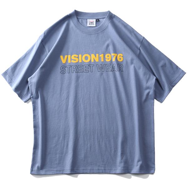 大きいサイズ メンズ VISION STREET WEAR 発砲プリント 半袖 Tシャツ 1505711