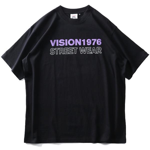 大きいサイズ メンズ VISION STREET WEAR 発砲プリント 半袖 Tシャツ 1505711