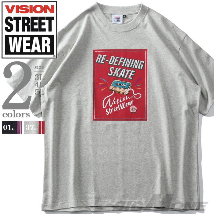 大きいサイズ メンズ VISION STREET WEAR ヴィンテージカセット 半袖 Tシャツ 1505713