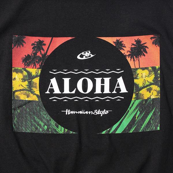 【WEB限定価格】大きいサイズ メンズ HAWAIIAN STYLE ハワイアンスタイル LOCAL MOTION ローカルモーション 半袖 プリント Tシャツ USA直輸入 mts18201