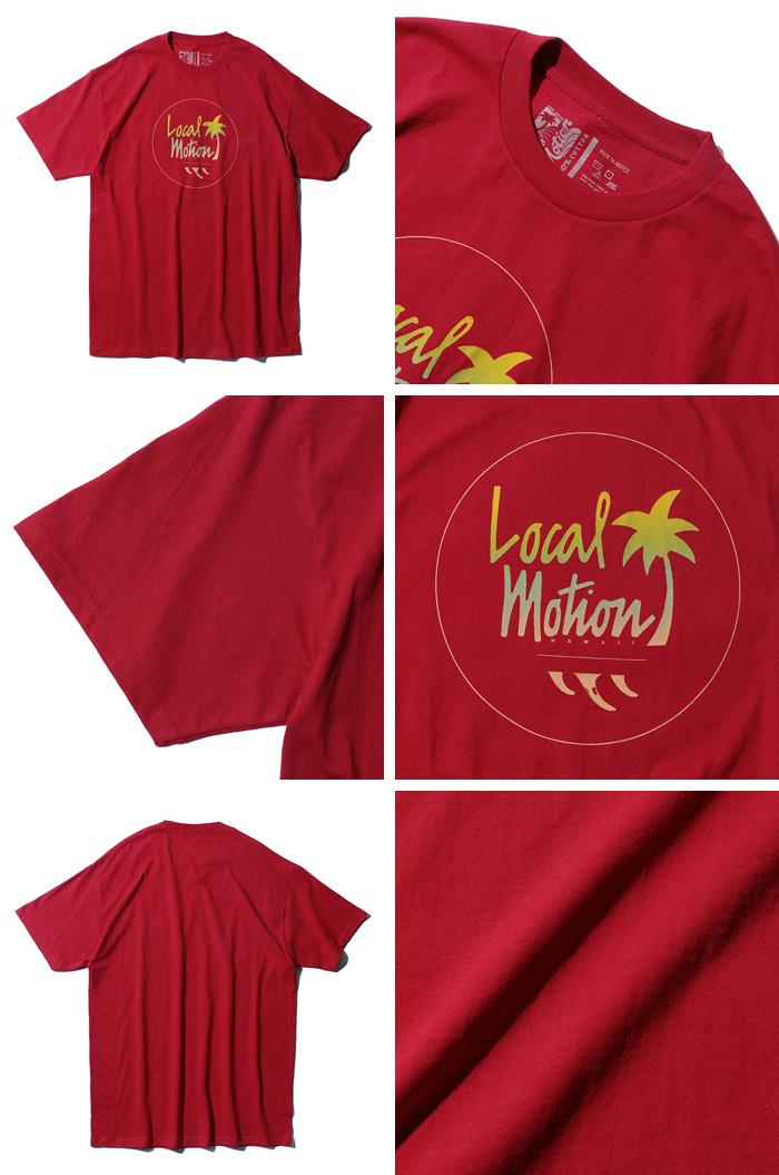 【WEB限定価格】大きいサイズ メンズ LOCAL MOTION ローカルモーション 半袖 プリント Tシャツ USA直輸入 smt1801