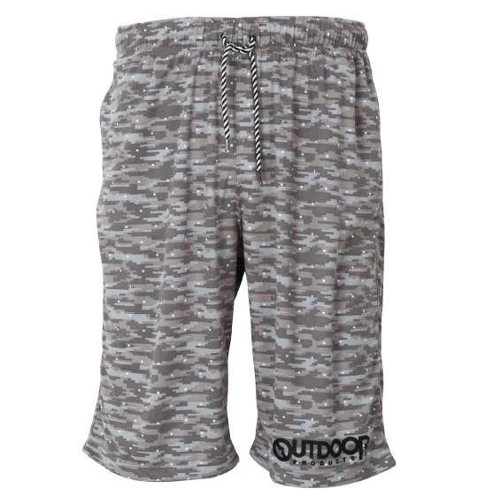 大きいサイズ メンズ OUTDOOR PRODUCTS DRY メッシュ カモフラ柄 ハーフパンツ グレー 1254-1266-1 3L 4L 5L 6L 8L