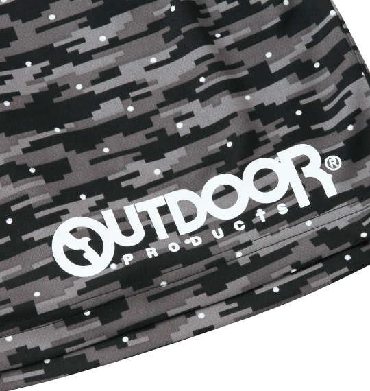 大きいサイズ メンズ OUTDOOR PRODUCTS DRY メッシュ カモフラ柄 ハーフパンツ ブラック 1254-1266-2 3L 4L 5L 6L 8L