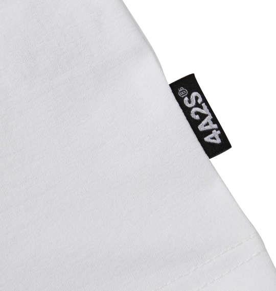 大きいサイズ メンズ 4A2S VERTICALロゴ 半袖 Tシャツ ホワイト 1268-1231-1 3L 4L 5L 6L