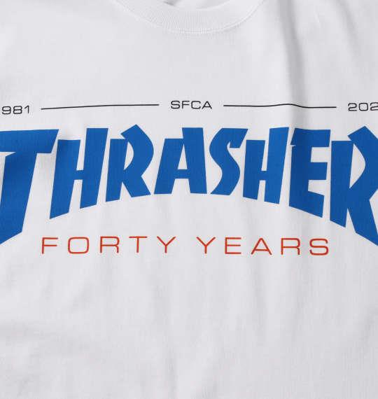 大きいサイズ メンズ THRASHER 半袖 Tシャツ ホワイト 1278-1502-1 3L 4L 5L 6L 8L