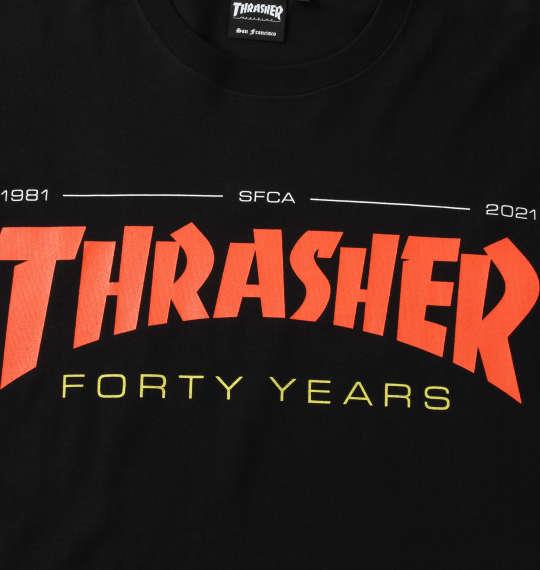 大きいサイズ メンズ THRASHER 半袖 Tシャツ ブラック 1278-1502-2 3L 4L 5L 6L 8L