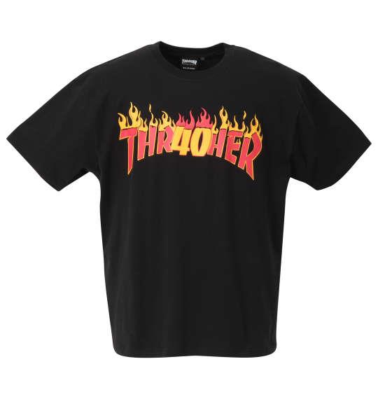 大きいサイズ メンズ THRASHER 半袖 Tシャツ ブラック 1278-1503-2 3L 4L 5L 6L 8L