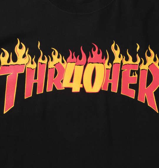 大きいサイズ メンズ THRASHER 半袖 Tシャツ ブラック 1278-1503-2 3L 4L 5L 6L 8L