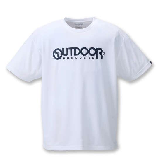 大きいサイズ メンズ OUTDOOR PRODUCTS DRYメッシュ 半袖 Tシャツ ホワイト 1258-1290-1 3L 4L 5L 6L 8L
