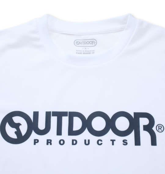 大きいサイズ メンズ OUTDOOR PRODUCTS DRYメッシュ 半袖 Tシャツ ホワイト 1258-1290-1 3L 4L 5L 6L 8L