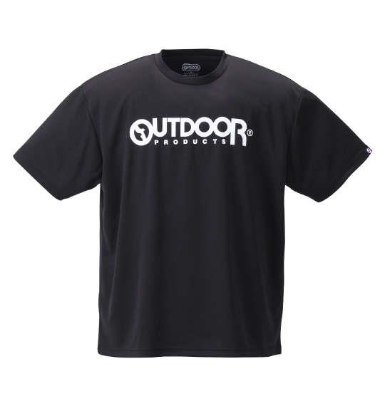 大きいサイズ メンズ OUTDOOR PRODUCTS DRYメッシュ 半袖 Tシャツ ブラック 1258-1290-2 3L 4L 5L 6L 8L