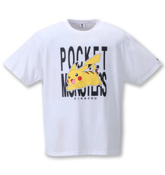 大きいサイズ メンズ POKEMON 半袖 Tシャツ ホワイト 1278-1295-1 3L 4L 5L 6L 8L