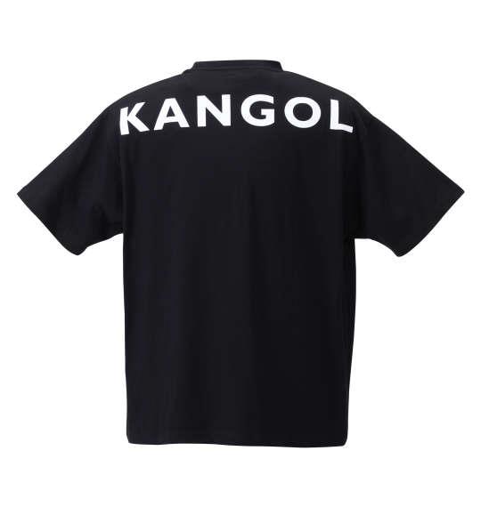 大きいサイズ メンズ KANGOL 胸ポケット付ロゴプリント 半袖 Tシャツ ブラック 1278-1520-2 3L 4L 5L 6L 8L