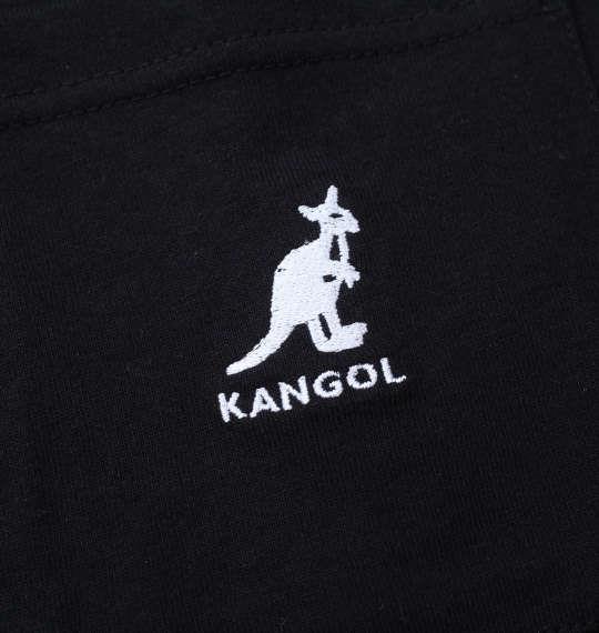 大きいサイズ メンズ KANGOL 胸ポケット付ロゴプリント 半袖 Tシャツ ブラック 1278-1520-2 3L 4L 5L 6L 8L