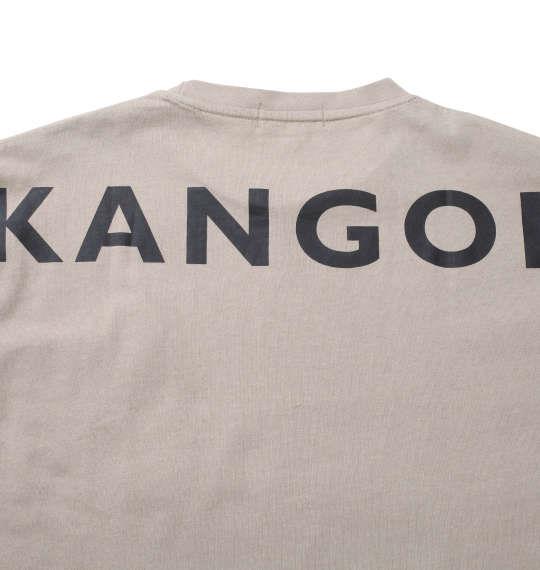 大きいサイズ メンズ KANGOL 胸ポケット付ロゴプリント 半袖 Tシャツ ベージュ 1278-1520-3 3L 4L 5L 6L 8L