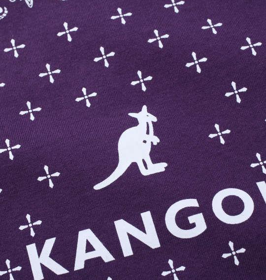 大きいサイズ メンズ KANGOL ペイズリープリント 半袖 Tシャツ パープル 1278-1521-1 3L 4L 5L 6L 8L