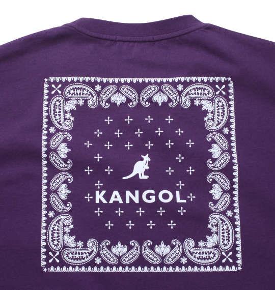 大きいサイズ メンズ KANGOL ペイズリープリント 半袖 Tシャツ パープル 1278-1521-1 3L 4L 5L 6L 8L