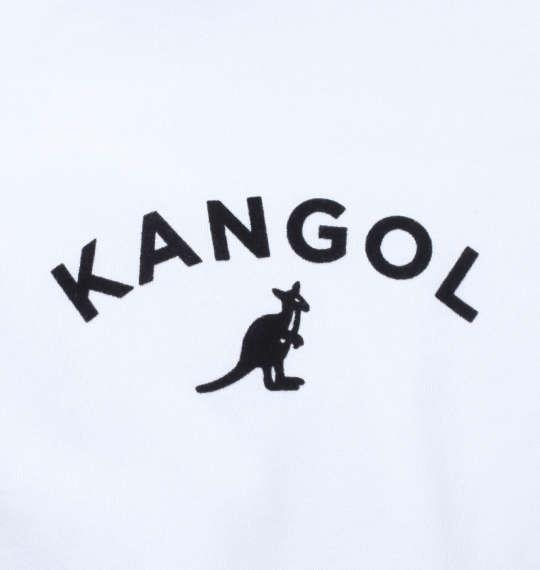 大きいサイズ メンズ KANGOL フロッキープリント 半袖 T パーカー オフホワイト 1278-1522-1 3L 4L 5L 6L 8L