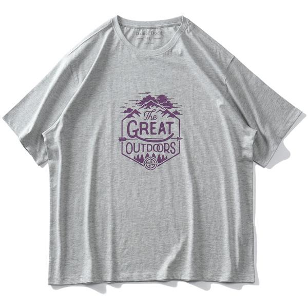 【WEB限定価格】大きいサイズ メンズ DANIEL DODD オーガニックコットン プリント 半袖 Tシャツ GREAT OUTDOORS azt-210259