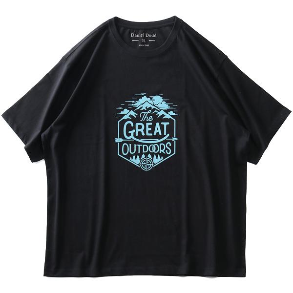 【WEB限定価格】大きいサイズ メンズ DANIEL DODD オーガニックコットン プリント 半袖 Tシャツ GREAT OUTDOORS azt-210259