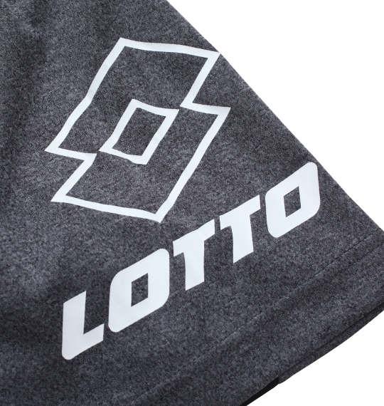 大きいサイズ メンズ LOTTO DRY メッシュ 杢 半袖 Tシャツ ブラック 1278-1540-2 3L 4L 5L 6L 8L