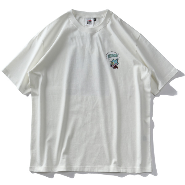 スーパービッグサイズ BOONDOCKS PUBLIC ENEMY Huey Freeman キャラクター プリントTシャツ メンズ4XL