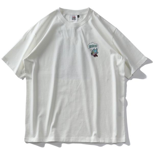 大きいサイズ メンズ VISION STREET WEAR コミックキャラ 発泡プリント 半袖 Tシャツ 1505734