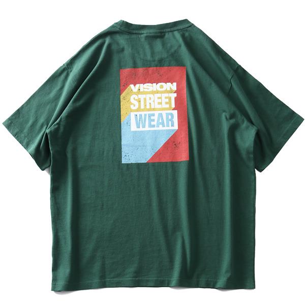 大きいサイズ メンズ VISION STREET WEAR ボックスロゴ プリント 半袖 Tシャツ 1505735