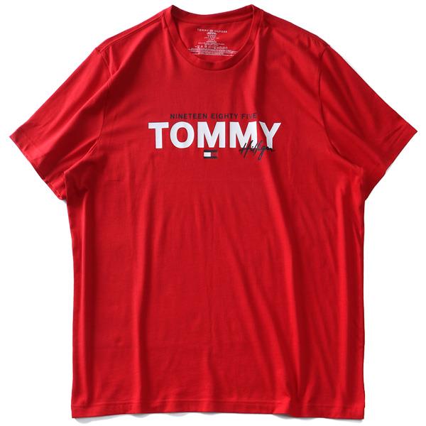 【WEB限定価格】大きいサイズ メンズ TOMMY HILFIGER トミーヒルフィガー ロゴ プリント 半袖 Tシャツ USA直輸入 09t3954