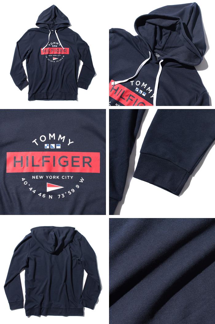 【WEB限定価格】大きいサイズ メンズ TOMMY HILFIGER トミーヒルフィガー ロゴ プリント プルオーバー パーカー USA直輸入 09t3994