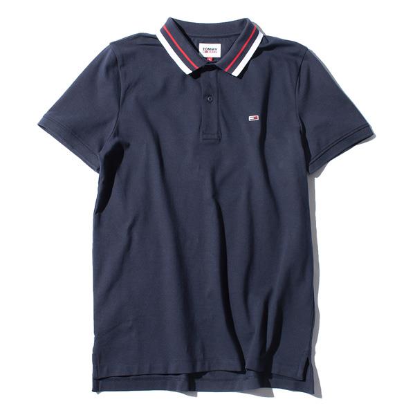 【WEB限定価格】大きいサイズ メンズ TOMMY JEANS トミージーンズ 鹿の子 半袖 ポロシャツ USA直輸入 dm0dm09440