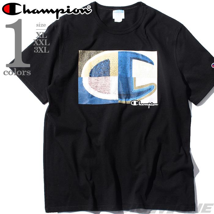 【WEB限定価格】大きいサイズ メンズ Champion チャンピオン 半袖 ロゴ Tシャツ USA直輸入 gt19-586466