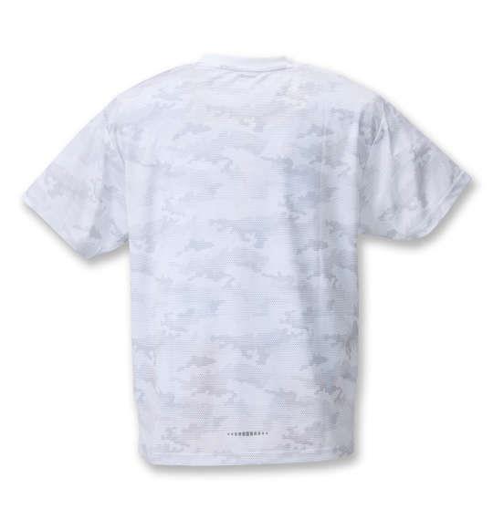 大きいサイズ メンズ Phiten DRY メッシュ 半袖 Tシャツ ホワイト 1278-1560-1 3L 4L 5L 6L 8L