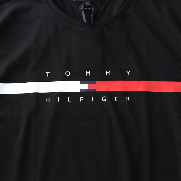 大きいサイズ メンズ TOMMY HILFIGER トミーヒルフィガー ロゴ プリント 半袖 Tシャツ GLOBAL STRIPE CHEST TEE USA直輸入 mw0mw16572