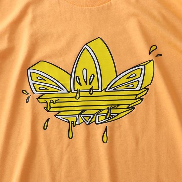 大きいサイズ メンズ ADIDAS アディダス プリント 半袖 Tシャツ LEMON TEE USA直輸入 gn3129