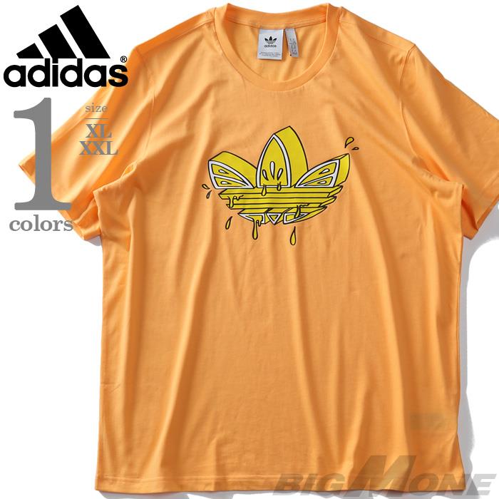 大きいサイズ メンズ ADIDAS アディダス プリント 半袖 Tシャツ LEMON TEE USA直輸入 gn3129