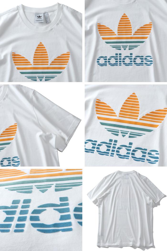 大きいサイズ メンズ ADIDAS アディダス トレフォイルロゴ 半袖 Tシャツ TREFOIL OMBRE TEE USA直輸入 gp0165