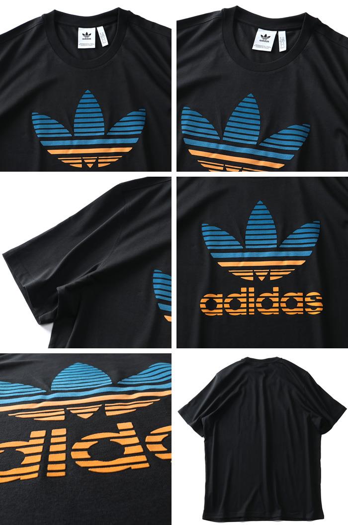 大きいサイズ メンズ ADIDAS アディダス トレフォイルロゴ 半袖 Tシャツ TREFOIL OMBRE TEE USA直輸入 gp0166