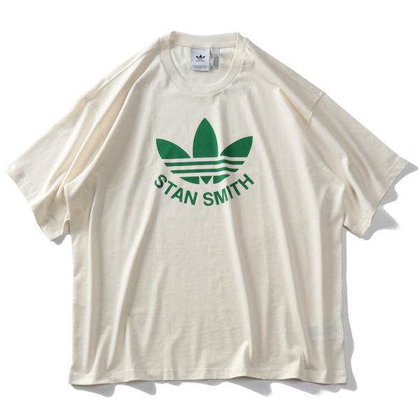 大きいサイズ メンズ ADIDAS アディダス スタンスミス トレフォイルロゴ 半袖 Tシャツ TREFOIL STAN SMITH TEE USA直輸入 gq8874